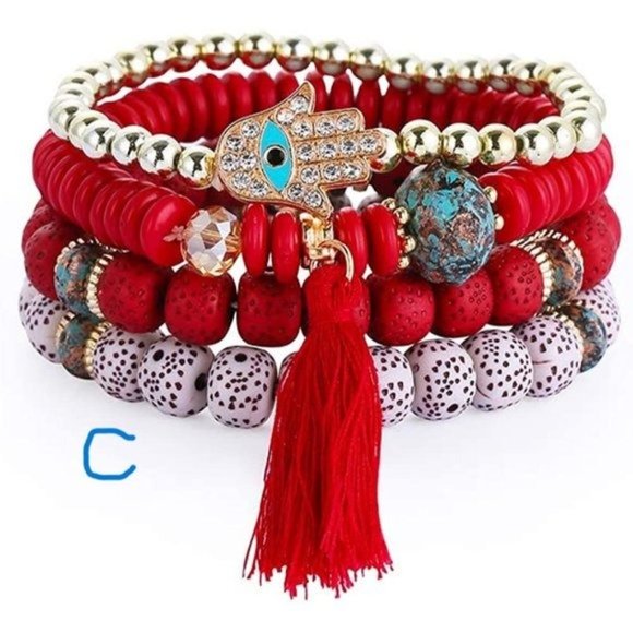 New Baoqin Boho Beaded Bracelets for Women - Charm Stackable Multilayer … - Picture 6 of 11